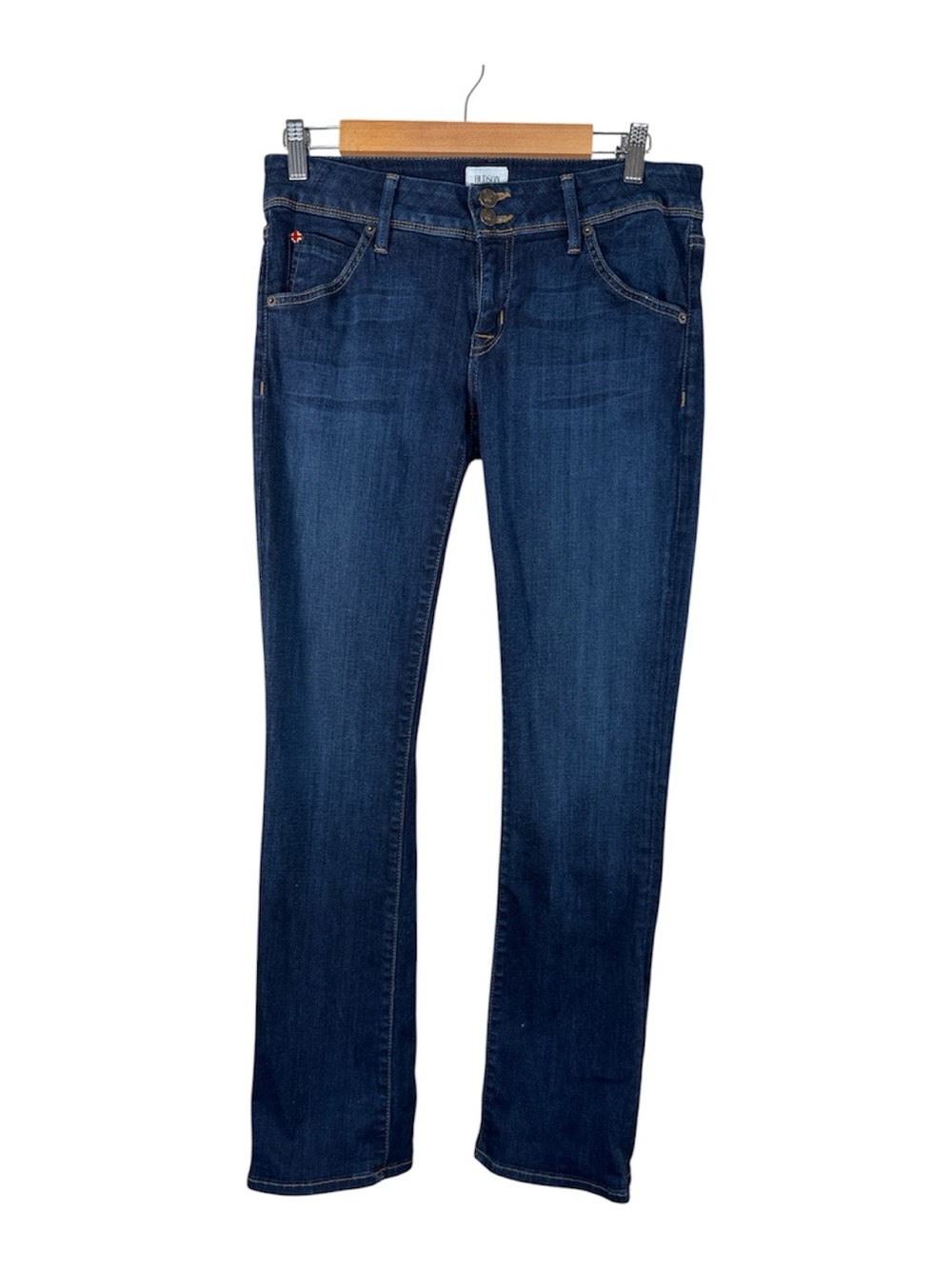 Hudson Blue Y2K Low Rise Skinny Jeans Womens 28 Casual Flap Pocket Fall Denim
